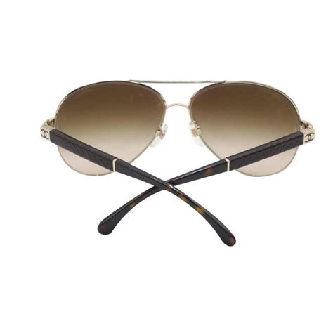 CHANEL Sunglasses AUTHENTIC 4195Q CH4195Q Cc Gold 